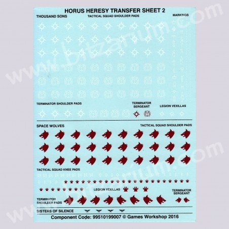 Space Wolves Horus Heresy - Transfer Sheets