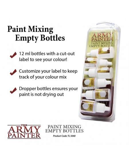 Bouteilles vides Mélange peinture