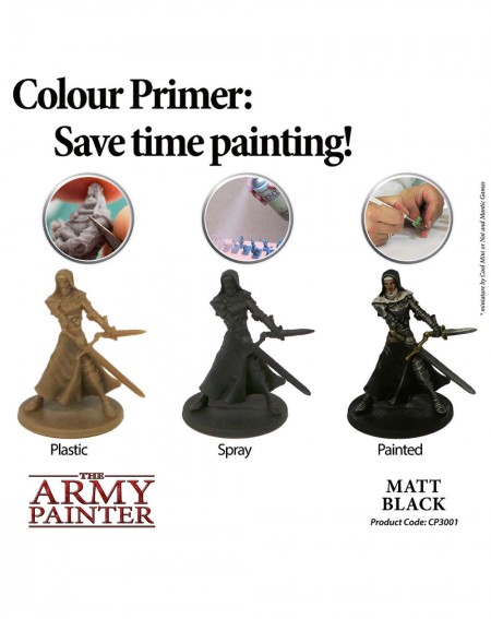 Matt Black Base Primer - Army Painter