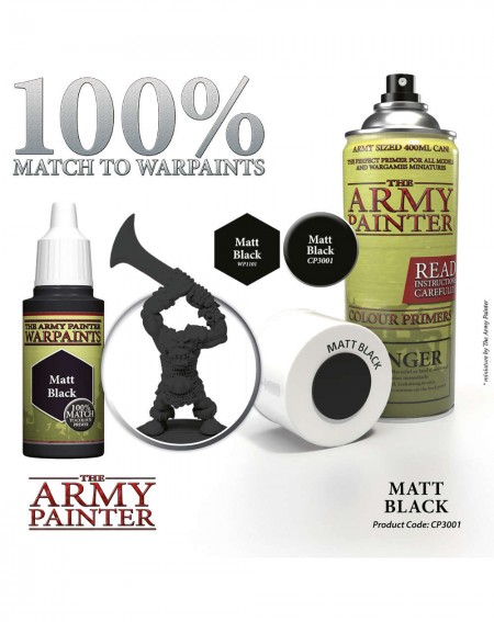 Matt Black Base Primer - Army Painter