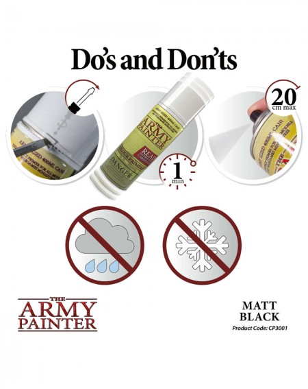 Matt Black Base Primer - Army Painter