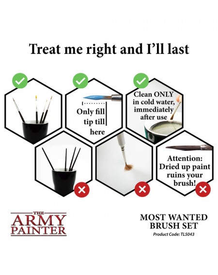 Most Wanted Brush Set - Army Painter