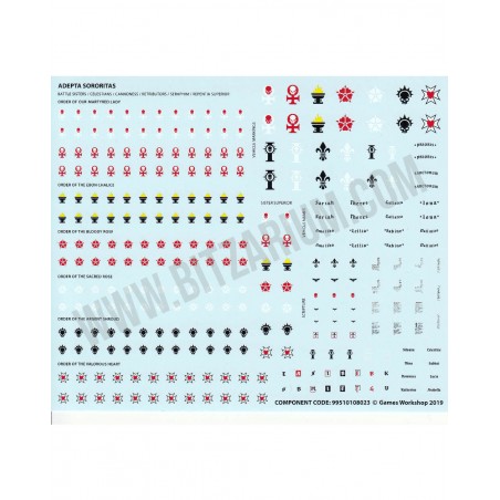 Adepta Sororitas - Transfer Sheets