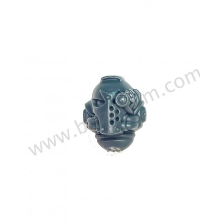 Tete casque castellan - Freres d'epee Black Templars