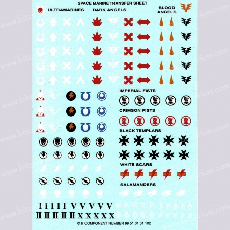 Space Marines - Décalcomanies