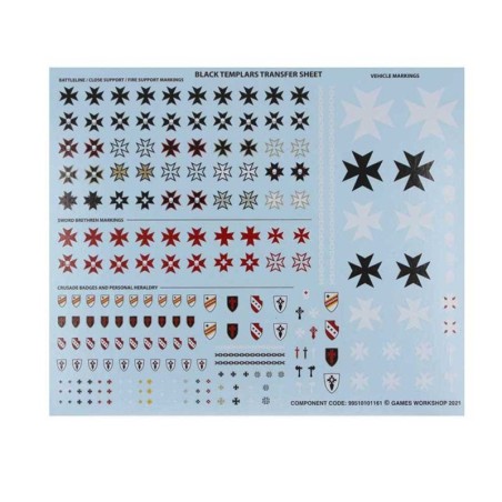Black Templars transfert sheet - Transfer Sheets