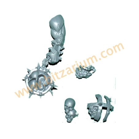 World Eaters Jakhals Skullsmasher Mace - Jakhals