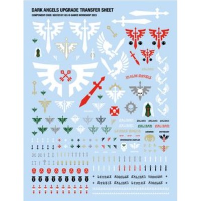 Bitzarium - Dark Angels 2 Transfer Sheet - 40K ™ Bitz