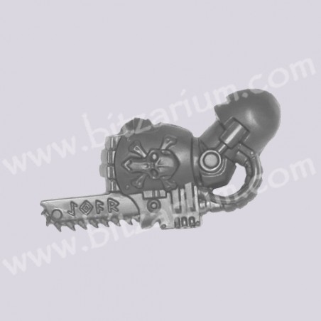 Space Wolves Wolf Guard Terminators - Poing tronçonneur 1
