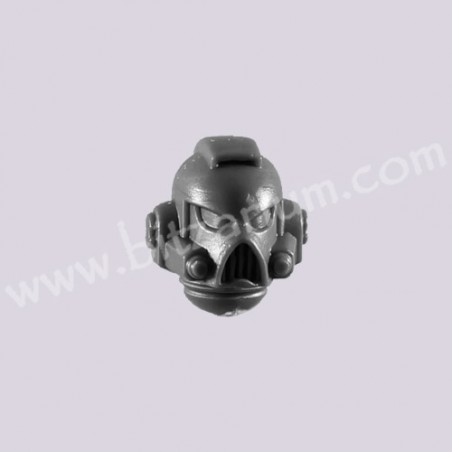 Helmeted Head E - Space Marine Tactical Squad