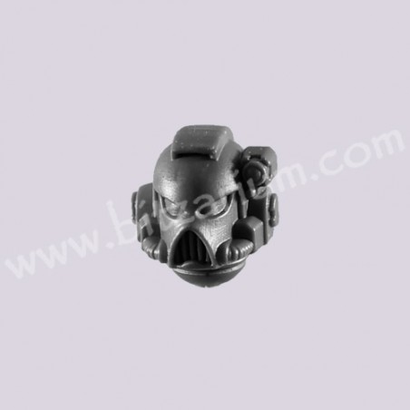 Helmeted Head J - Space Marine Tactical Squad
