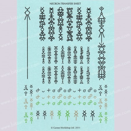 Necron 1 - Transfer Sheets