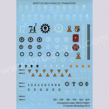 Adeptus Mechanicus 1 - Transfer Sheets