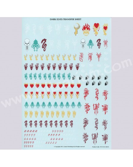 Dark Elves - Transfer Sheets