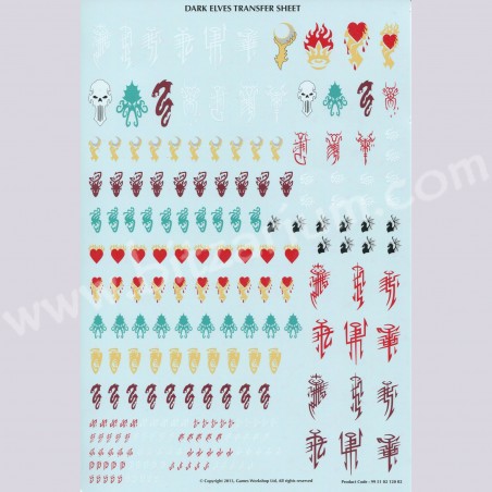 Dark Elves - Transfer Sheets