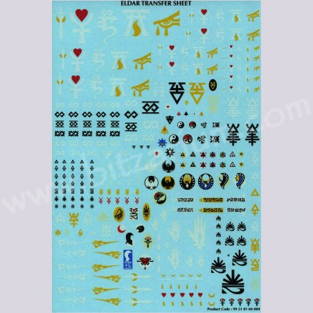 Eldars 1 - Transfer Sheets